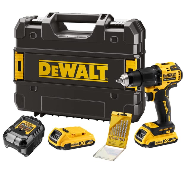 DeWalt drill in use on site