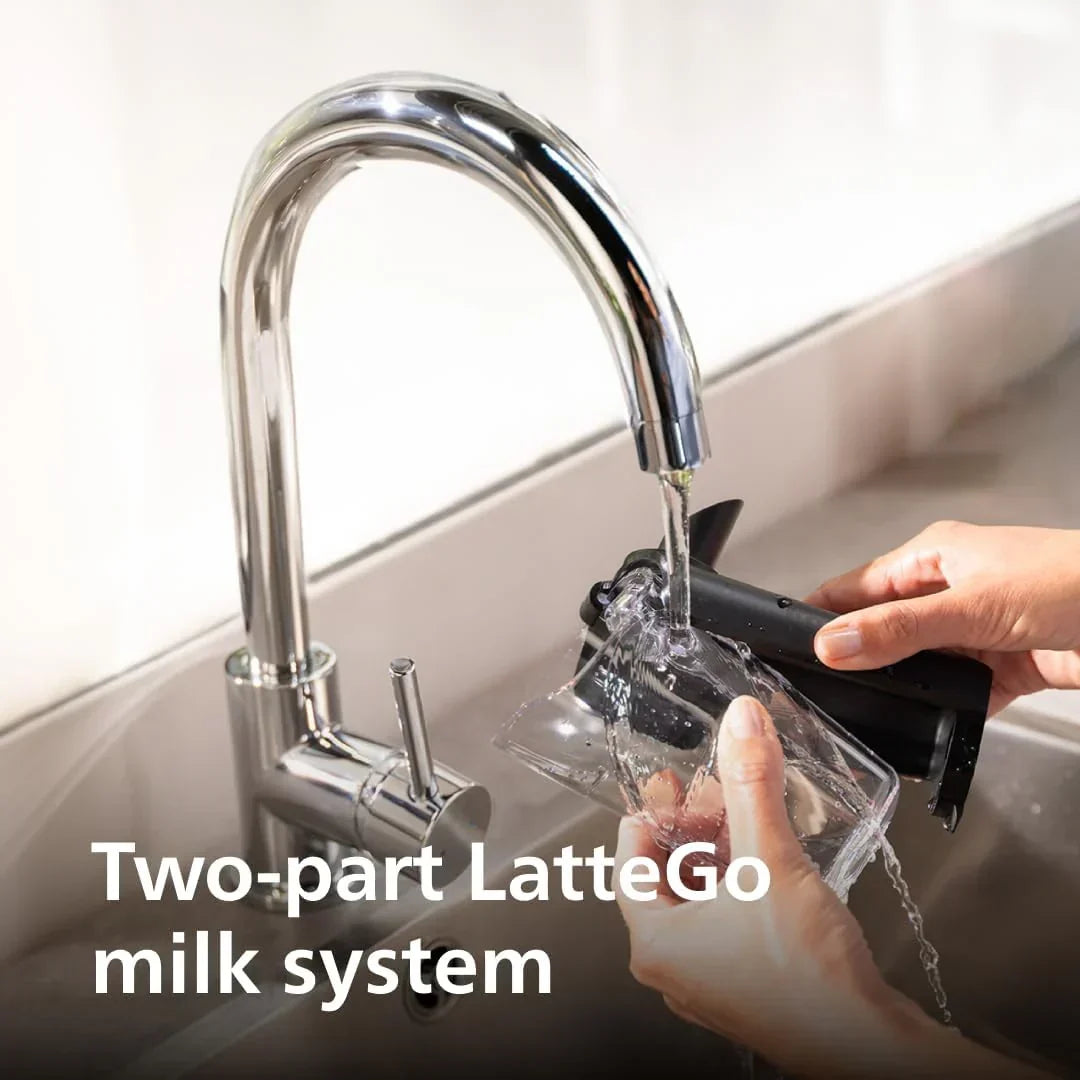 Système LatteGo en 2 pièces — rinçage sous le robinet en quelques secondes