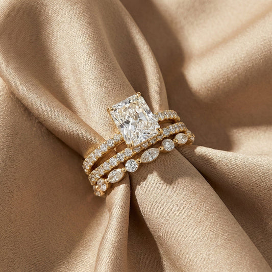 3-Piece Wedding Ring Set