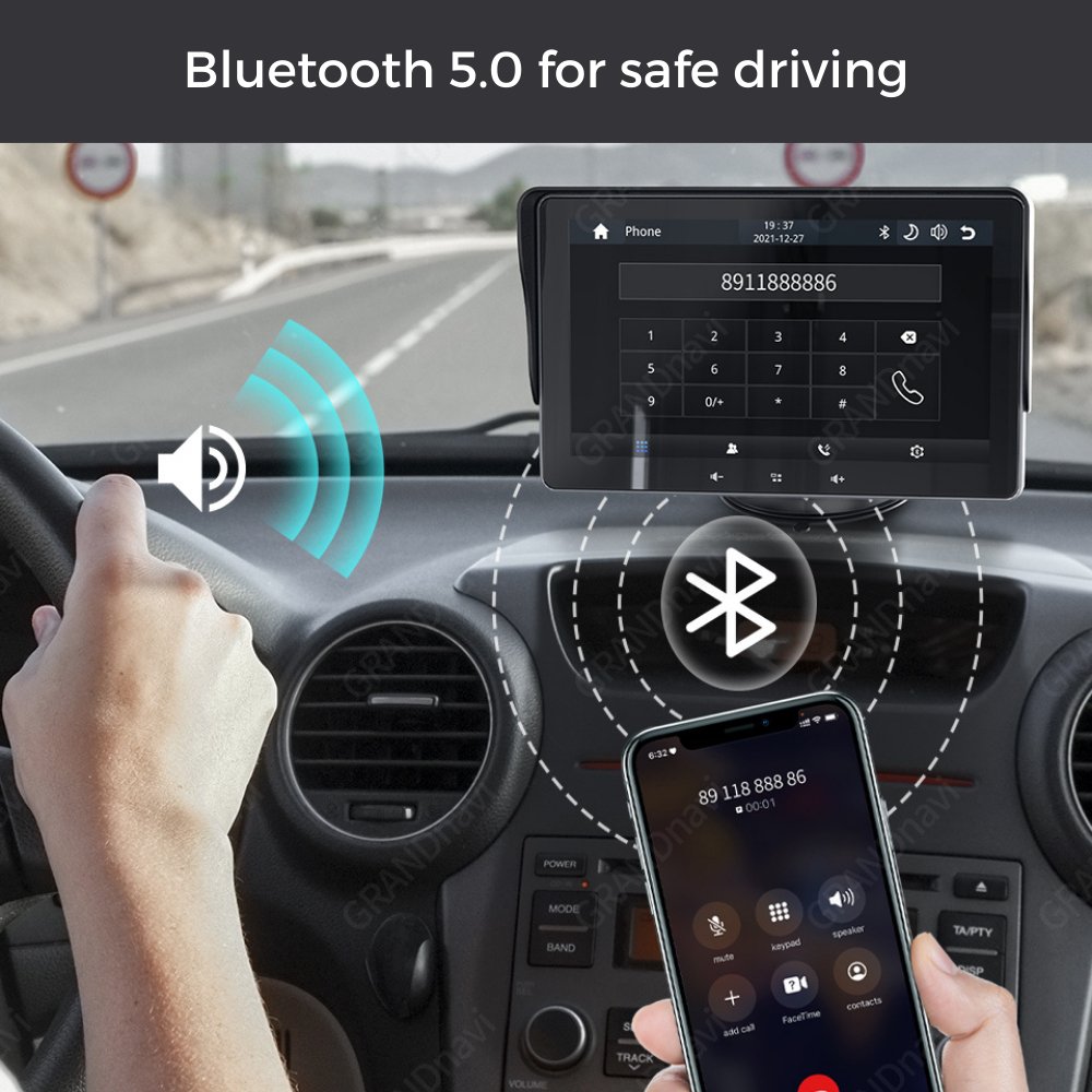 Appels mains libres via Bluetooth 5.0