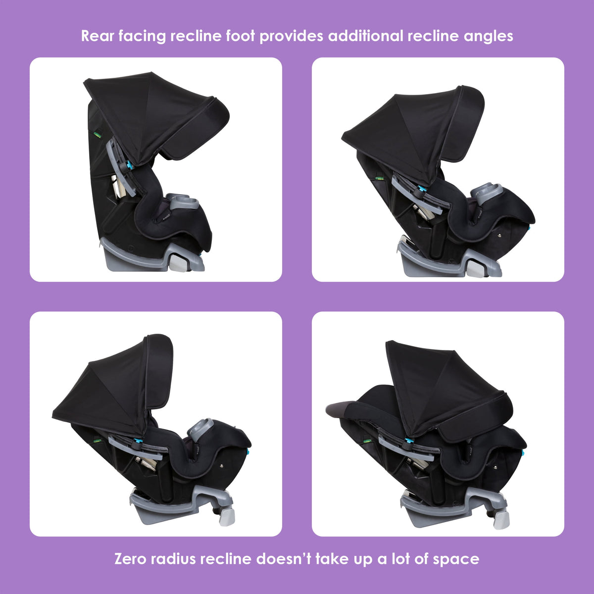 Recline positions with the recline foot