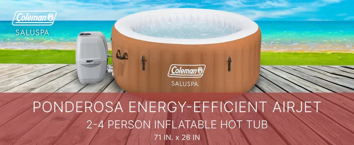 Coleman SaluSpa Ponderosa — spa gonflable 2 à 4 personnes