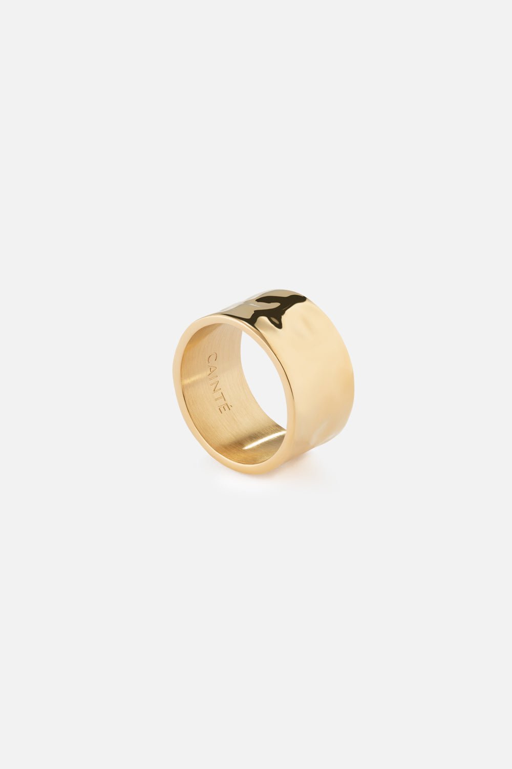 HAMMERED RING 12MM