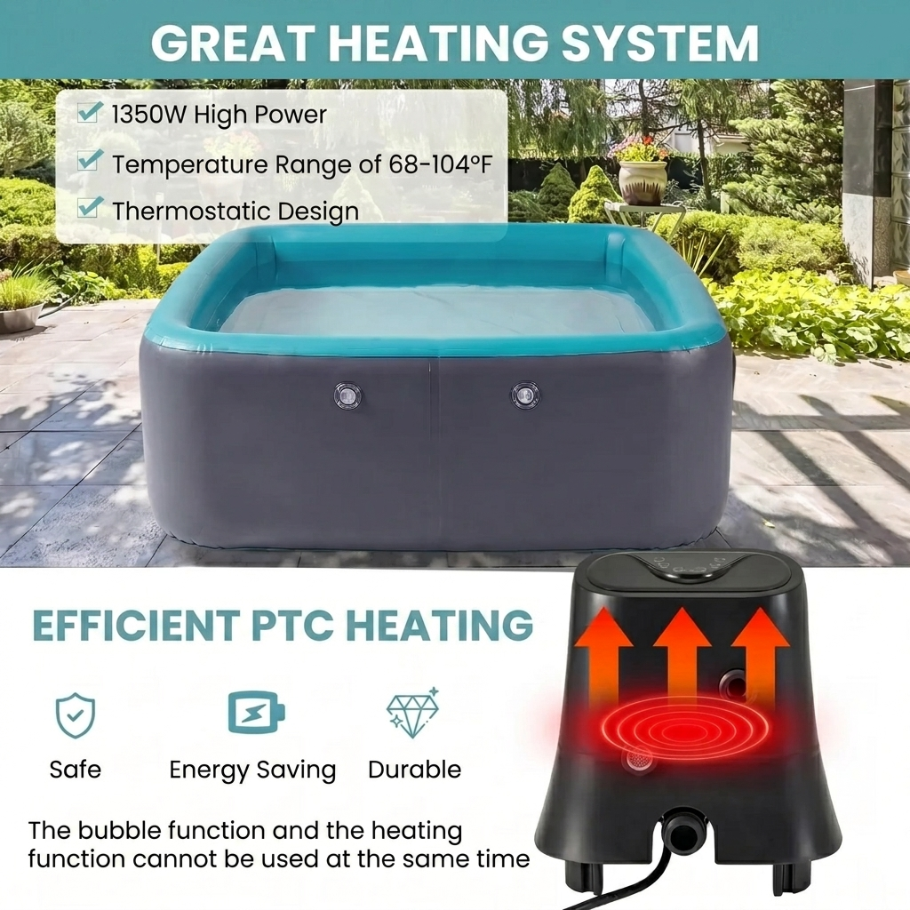 Chauffage PTC 1350 W avec thermostat